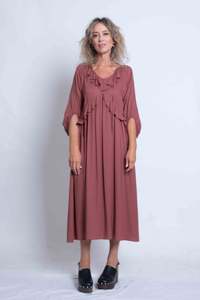 Designers 1: Sheryl May Roberta Dress Wood Rose