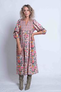 Designers 1: Sheryl May Pink Rose Folk Nostalgia Dress
