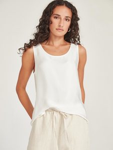 Caroline Sills Addy Long Tank Ivory