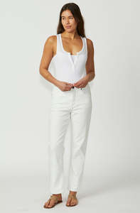 New London: New London Dover Jean Washed White