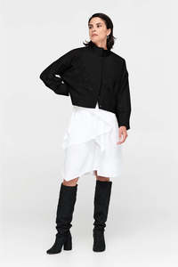 Taylor: Taylor Veer Jacket Black Perforated