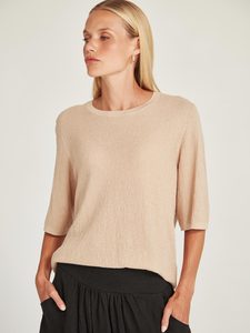 Caroline Sills: Sills Jayden Boucle Tee Sand