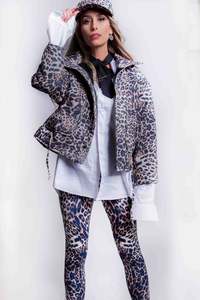 Sheryl May Leopard Quilted Jacket