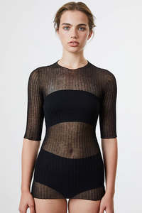 Standard Issue Cotton Tulle Tee Black