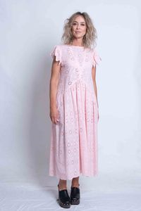 Designers 1: Sheryl May Pink Broderie Dress
