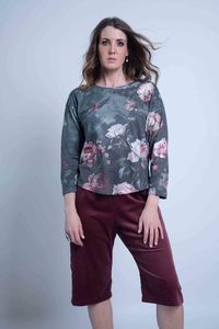Sheryl May Sky Garden Long Sleeve Tee