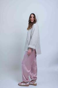 Designers 1: Sheryl May Pink Satin Aladdin Pants