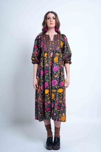 Sheryl May Golden Folk Nostalgia Dress
