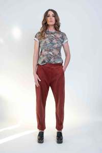 Sheryl May Rust Nomad Corduroy Trousers