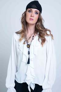 Designers 1: Sheryl May Volare Frill Top