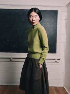 Knitwear: Standard Issue Okewa Crop Funnel Neck Jumper