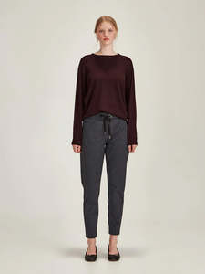 Caroline Sills: Sills Blue Check Jogger