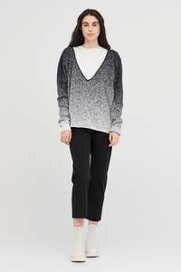 Taylor Gradient Submerge Sweater Smoke/Ivory