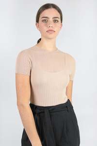 Standard Issue: Standard Issue Cotton Tulle Crop Tee