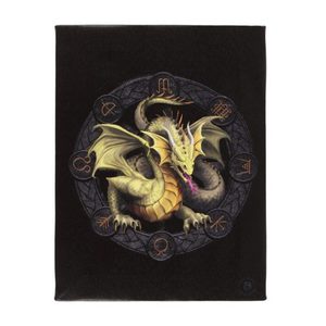 Small Mabon Dragons of the Sabbats Canvas Plaque by Anne Stokes
