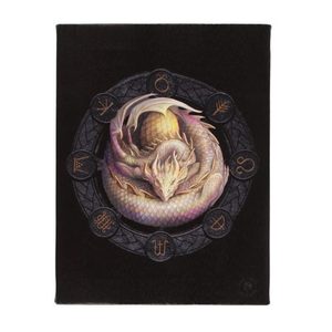 Small Ostara Dragons of the Sabbats Canvas Plaque by Anne Stokes