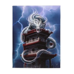 Products: Small The Tower Canvas Plaque by Anne Stokes
