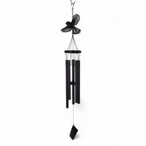 Products: Fantail Wind Chime 40″ Black