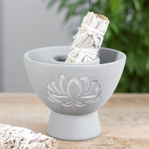 Products: Smudge Bowl Terracotta Lotus Grey