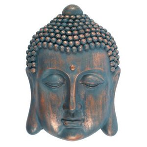Buddha Blue Head Plaque
