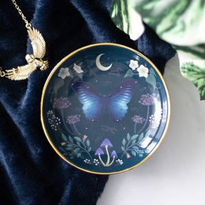 Products: Round Midnight Moth Trinket Dish