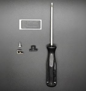 Accessories: Security Bundle – T10 Driver, Screw, Rubber Cap & Warranty Sticker