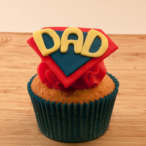 Super Dad Themed Cupcakes Delish Cupcakes