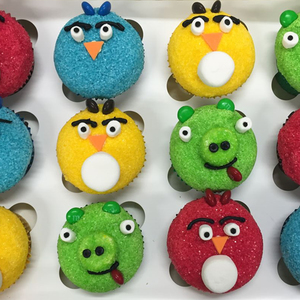 Angry Birds Themed Cupcakes Delish Cupcakes
