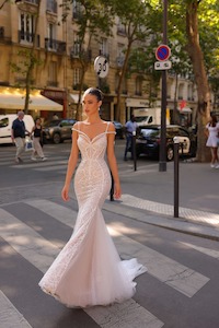 Off the Shoulder Wedding Dress Dell'Amore Bridal
