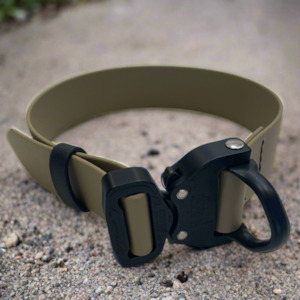 Collars: 38mm COBRA PROSTYLE D RING 18KN QUICK RELEASE BIOTHANE DOG COLLAR