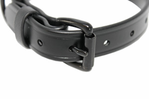 Dog Collars: GROOVED DRESSED LEATHER LOOK  BIOTHANE COLLAR