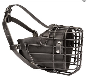 Muzzles 1: Wire Caged Leather Muzzle