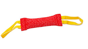 Tugs 1: Delta Canine 300mm French Linen Dog Training Tug with 2  Handles