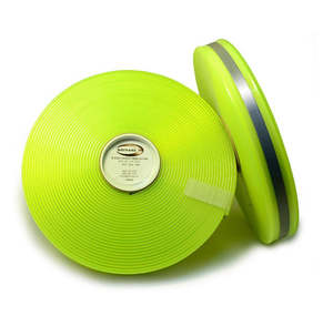 Biothane By The Metre: Translucent Yellow Reflective Biothane