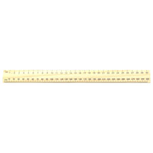 Mathematics: Wooden Ruler 30cm
