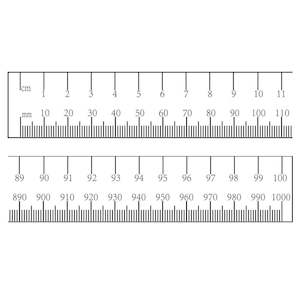 Wooden Metre Ruler  - Standard
