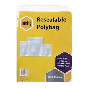 Resealable Plastic Bags 300 X 440 - 25 Pack