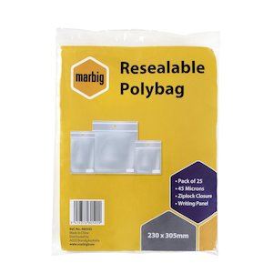 Office Resealable Bags: Resealable Plastic Bags 230 X 305 - 25 Pack A4