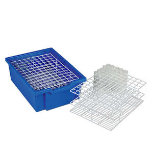Tray Inserts: Gratnells Wire White Test Tube Insert – Holds 108 × 25 mm Tubes