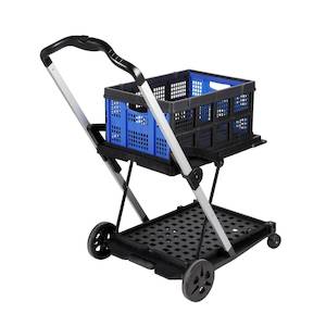 2 Tier Folding Trolley – Collapsible & Multi-Purpose