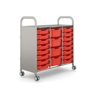 Gratnells Callero Plus Treble Trolley – 16 Shallow & 4 Deep Trays