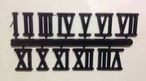 Numerals - Roman 19mm Black