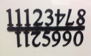 Numerals - Arabic 16mm Black