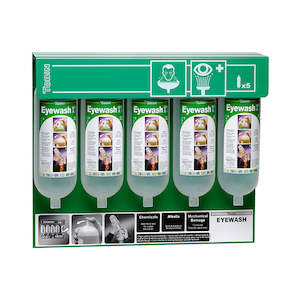 Eyewash Wall Station Five Bottle