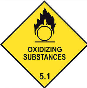 DG Self-Adhesive Label Oxidising Substances 5.1, 240 x 240mm