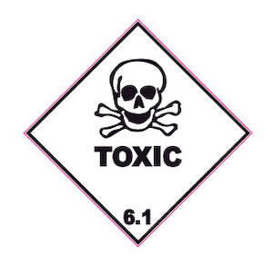 DG Self-Adhesive Label Toxic 6.1, 240 x 240mm