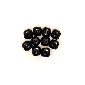Chemistry Models: Molecular Models Carbon Atom 23mm 6 Holes Black Pk/10