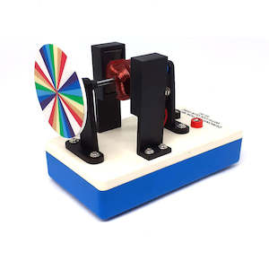 Electricity Magnetism: Demonstration Motor with Newton's Colour Disc