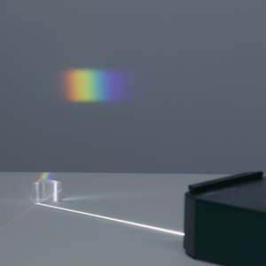 Prism Optical Glass 30x30x30mm, 20mm Thickness