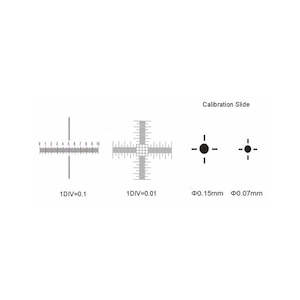 Microscopes: Stage Micrometer Slide 26x76 mm, 1 mm / Div. 0.01 mm
